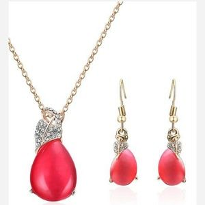 Necklace and matching earrings